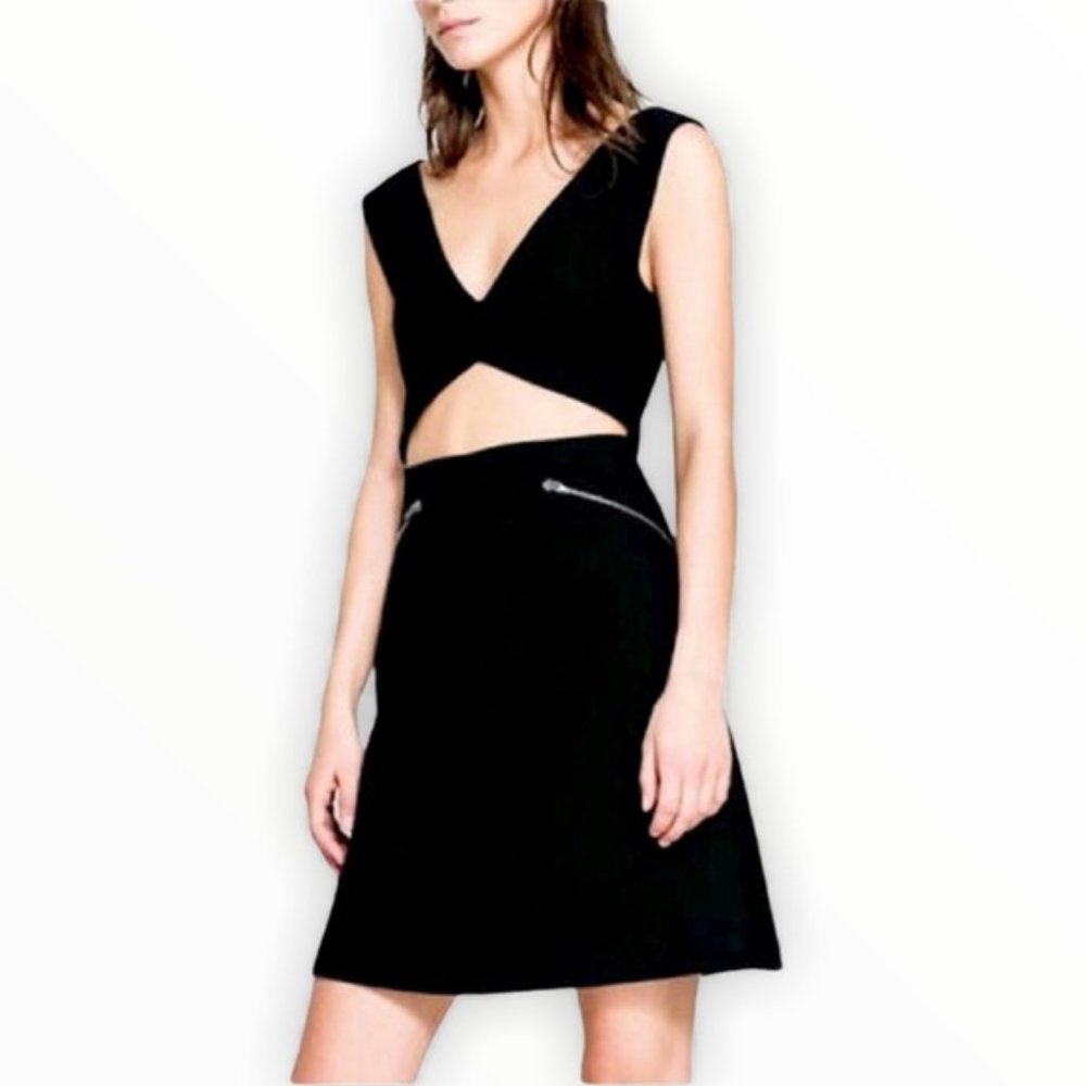 Zara Medium Cutout Zipper Dress. Size M.